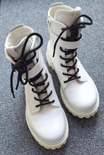 Stoere Ecco boots wit met zwarte veters, Kleding | Dames, Schoenen, Ophalen, Ecco, Wit, Overige typen