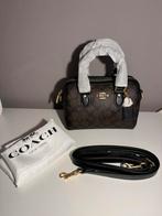 Coach Mini Boston Bag – Signature Canvas schoudertas dames, Ophalen of Verzenden, Nieuw, Bruin, Handtas