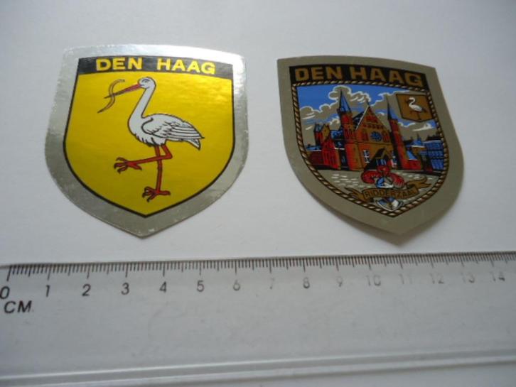 sticker oud DEN HAAG Glansschild vintage binnenhof politiek, Verzamelen, Stickers, Zo goed als nieuw, Bedrijf of Vereniging, Verzenden