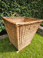Oude brocante rieten oogstmand druiven plukmand, Antiek en Kunst, Ophalen