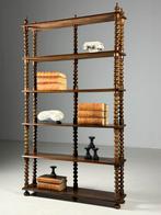 Bobbin Boekenrek Boekenkast Frans antiek, Ophalen, Gebruikt, 25 tot 50 cm