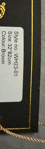 William Hunt Bruine Lederen Riem - Nieuw!, Kleding | Heren, Riemen en Ceinturen, Bruin, Echt leder, Ophalen of Verzenden, Riem of Ceintuur