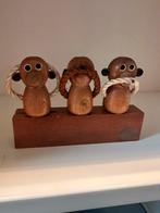 Horen zien zwijgen barset hout, Ophalen of Verzenden, Gebruikt