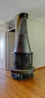 Hout haart rond, Huis en Inrichting, Haarden, Ophalen, Gebruikt, Vrijstaande haard, Houthaard