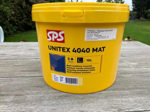 Unitex 4040 mat 10 liter vleugje grafiet (Flexa), Doe-het-zelf en Verbouw, Verf, Beits en Lak, Nieuw, Verf, 5 tot 10 liter, Overige kleuren