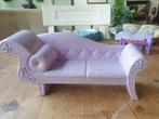 Barbie Bank & Meubels - Salontafel, Bed, Krukje, Kinderen en Baby's, Speelgoed | Poppen, Ophalen of Verzenden, Gebruikt, Barbie