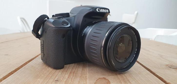 Canon EOS 450D + 18-55mm lens spiegelreflex / DSLR camera, Audio, Tv en Foto, Fotocamera's Digitaal, Spiegelreflex, Canon, Geen optische zoom