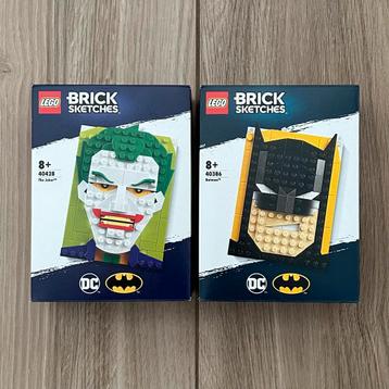 Lego 40428 & 40386 Brick Sketches The Joker & Batman | Nieuw beschikbaar voor biedingen