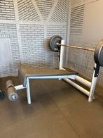 Decline benchpress gym80 zilver, Ophalen, Zo goed als nieuw