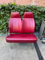 Trein bankje/ Bus bankje vintage, Huis en Inrichting, Ophalen, Gebruikt, Minder dan 75 cm, Tweepersoons