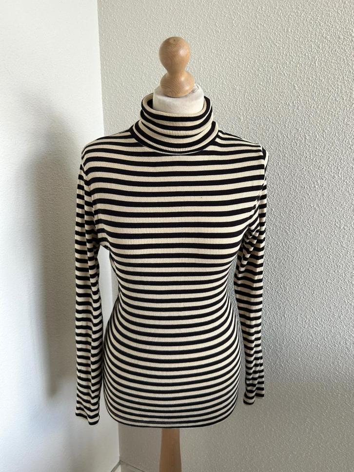 King Louie maat Xl gestreepte coltrui rolkraag 2447, Kleding | Dames, Truien en Vesten, Zo goed als nieuw, Maat 46/48 (XL) of groter