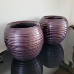 2 bloempotten voor binnen, Ophalen, Rond, Binnen, Zo goed als nieuw