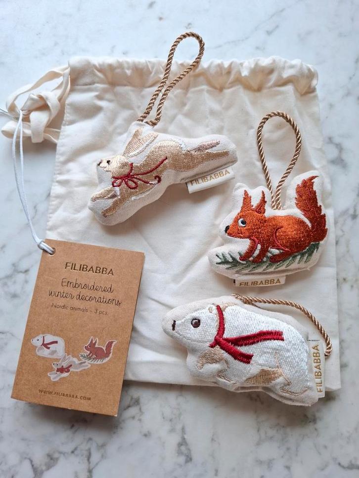 Filibabba  Nordic Animals kerst hangers, Diversen, Kerst, Nieuw, Verzenden