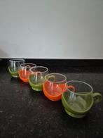 Vintage Melitta theeglazen met houders, Verzamelen, Retro, Ophalen of Verzenden, Huis en Inrichting