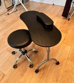 Nagelstyling Tafel met Kruk, Ophalen of Verzenden, Gebruikt