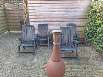 4 Jardin tuinstoelen - in goede staat  beschikbaar voor biedingen