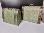 Houten koffers boho 1920-1930, Ophalen of Verzenden, Zo goed als nieuw, Overige materialen, Minder dan 50 cm