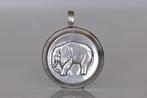 ✅ Antieke zilveren RAMMELAAR olifant Art Deco ca. 1925, Ophalen of Verzenden, Zilver