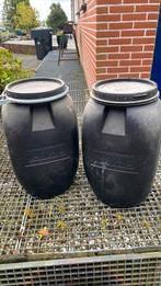 Afsluitbare tonnen, Tuin en Terras, Regentonnen, Minder dan 75 liter, Kunststof, Gebruikt, Ophalen