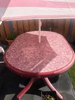 stevige kunststof tuintafel, Tuin en Terras, Tuintafels, Ophalen, Gebruikt, Rechthoekig, Kunststof