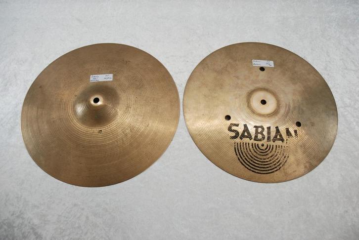Sabian AA flat hats 1093/1399gr 14 inch  <25252251>, Muziek en Instrumenten, Instrumenten | Onderdelen, Gebruikt, Drums of Percussie