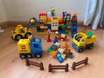 Duplo, bouwplaats: graafmachine, auto, huis, stenen, wagen, Kinderen en Baby's, Speelgoed | Duplo en Lego, Ophalen of Verzenden
