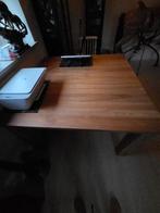 eettafel naturel teak, Huis en Inrichting, Tafels | Eettafels, Ophalen, Zo goed als nieuw, Vier personen, 100 tot 150 cm