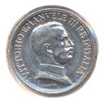 Italië 1 Lira 1917, Ophalen of Verzenden, Italië, Losse munt, Zilver