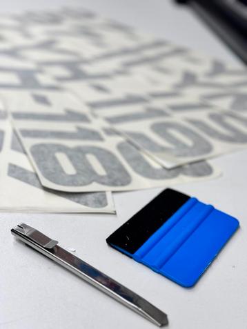 Boot Registratie / Naam stickers beschikbaar voor biedingen
