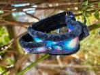 Yupcollars Galaxy Leren Halsband met handvat, maar L, Dieren en Toebehoren, Ophalen of Verzenden, Handgemaakt, Nieuw