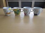 Douwe Egberts 4 cappuccino mokken coffee wake cup D9cm H9cm, Huis en Inrichting, Keuken | Servies, Ophalen of Verzenden, Zo goed als nieuw