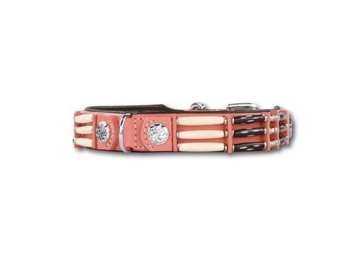 Mooie stoere leren honden halsband van Doxtasy, Dieren en Toebehoren, Hondenhalsbanden en Penningen, Zo goed als nieuw, Ophalen of Verzenden