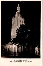 Basiliek St Jan 's-Hertogenbosch floodlight 6 ansichtkaarten, Verzenden, 1940 tot 1960, Ongelopen, Noord-Brabant