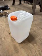 Witte jerrycans 25 liter – ca. 30 stuks – stevige kwaliteit, Minder dan 75 liter, Ophalen, Zo goed als nieuw, Kunststof