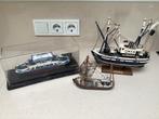 Te koop 3 miniatuur bootjes, Hobby en Vrije tijd, Modelbouw | Boten en Schepen, Ophalen of Verzenden, Gebruikt