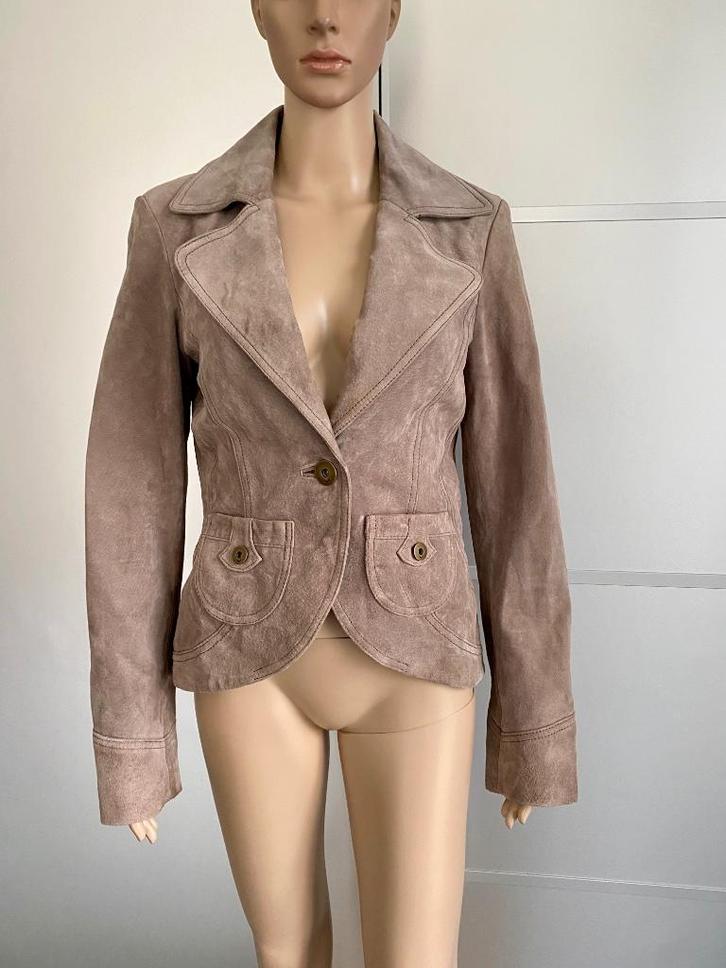 i200 Echt-leren jasje maat M=38 blazer colbert leer jas, Kleding | Dames, Jasjes, Kostuums en Pakken, Zo goed als nieuw, Jasje