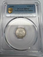 Nederlands-Indië. 1/10 Gulden 1938, Ophalen of Verzenden, Koningin Wilhelmina, 10 cent