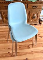 4 eetkamerstoelen. IKEA Lidas, Ophalen, Gebruikt, Blauw, Vier