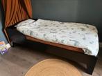 Woood Dian 1 pers bed, 90x200x, zwart, ZGAN!, Huis en Inrichting, Slaapkamer | Bedden, Ophalen, 90 cm, Eenpersoons, Zwart