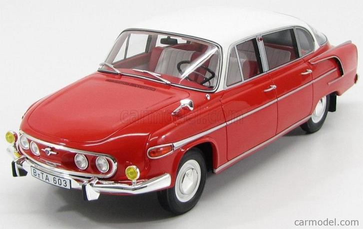 BoS Tatra 603 Red / White - 1963, Hobby en Vrije tijd, Modelauto's | 1:43, Nieuw, Auto, Overige merken, Ophalen of Verzenden