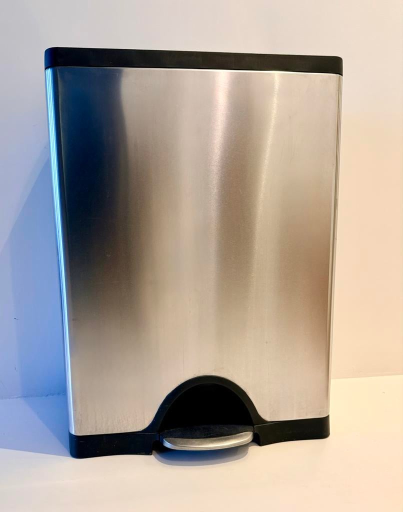 Simple Human Afvalbak 50L - RVS, Met pedaal, 50 tot 75 cm, Nieuw, 40 liter of meer