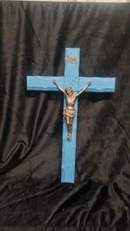 Vintage Kruis - 55 cm Hoog, Ophalen of Verzenden, Gebruikt, Beeld(je), Christendom | Katholiek