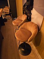 2 barkrukken te koop (goudkleurig), Huis en Inrichting, Barkrukken, 1 kruk, Ophalen, Gebruikt, 60 tot 90 cm