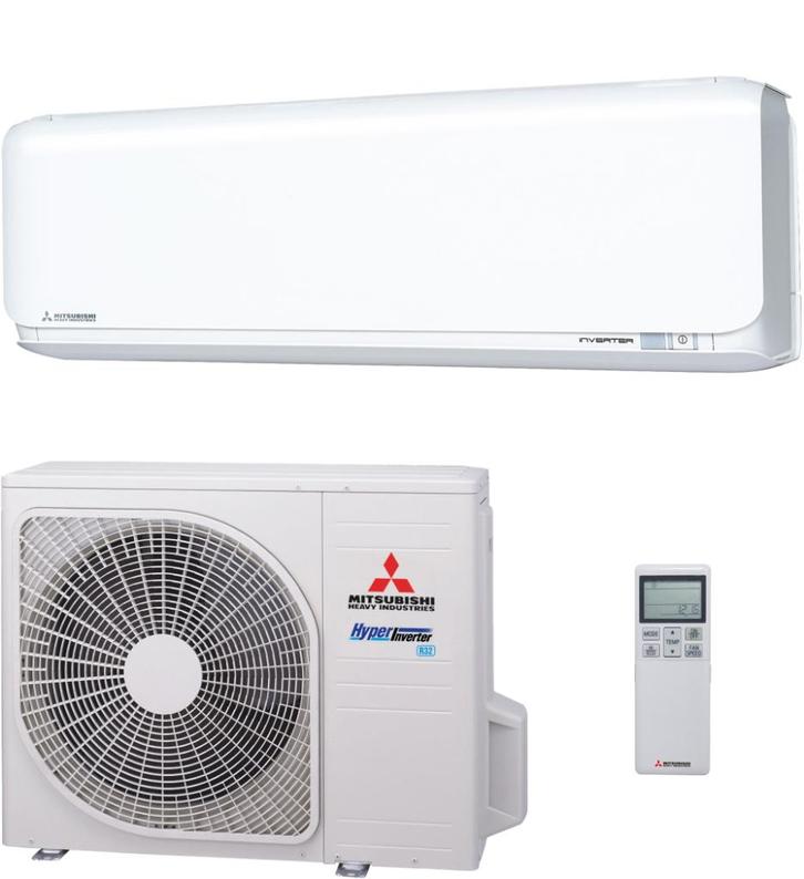 MITSUBISHI HEAVY HYPER SRC25ZSX/SRK25ZSX-WF ICL MONTAGE, Witgoed en Apparatuur, Airco's, Nieuw, Wandairco, 100 m³ of groter, 3 snelheden of meer
