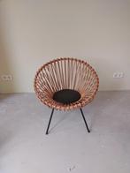 Vintage rotan stoel in de stijl van Rohé en Franco Albini, Ophalen