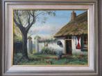 SCHILDERIJ Huis in de Peel van Willie Berkers (1950-2020), Ophalen of Verzenden