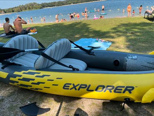 Intex Explorer K2 Kayak Set, Watersport en Boten, Kano's, Nieuw, Kajak, Twee personen, Opblaasbaar, Met peddels, Ophalen
