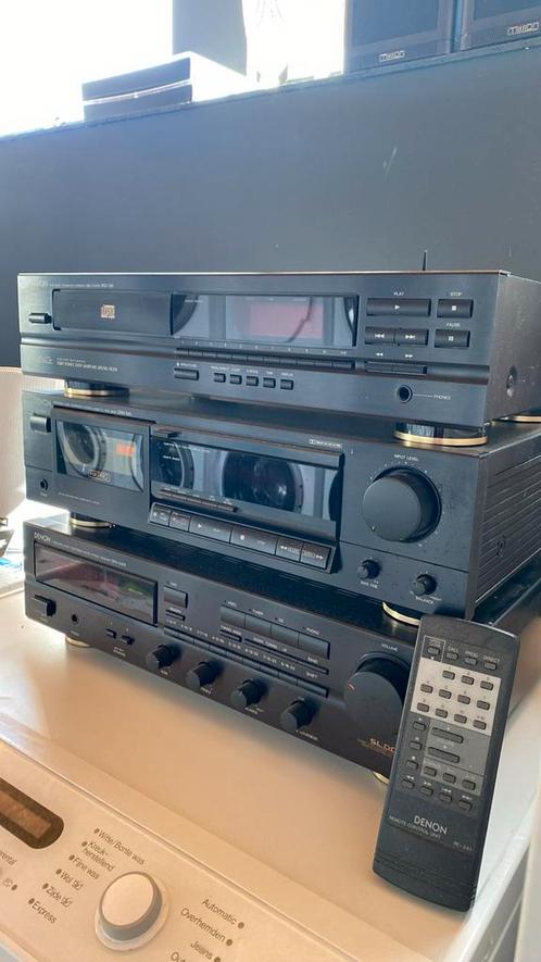 Denon stereo - receiver cassettedeck cd speler afstand, Audio, Tv en Foto, Stereo-sets, Gebruikt, Cassettedeck, Cd-speler, Tuner of Radio