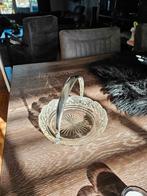 Kristallen Bonbonschaal met Zilveren Handvat, Antiek en Kunst, Ophalen of Verzenden