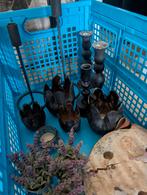 Diverse woonaccessoires, kaarsenhouders, Ophalen, Gebruikt, Zwart, Metaal